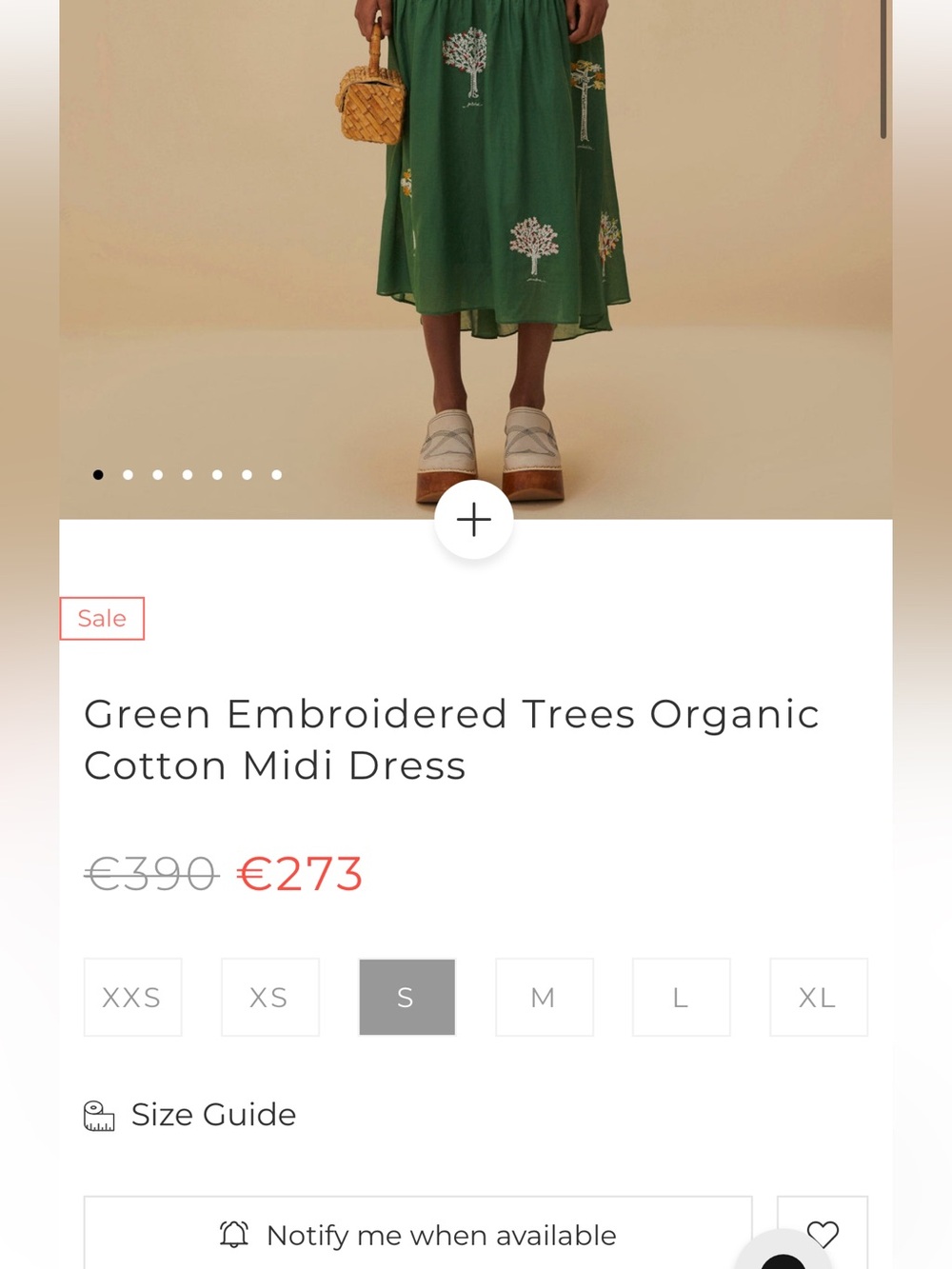 Farm Rio: Green Embroidered Trees Organic
Cotton Midi Dress - Picture 13 of 13